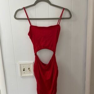 Windsor Striking Red Backless Dress